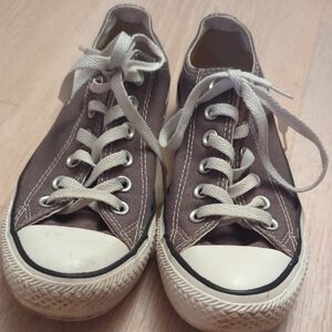 Men's Or Women's Converse Gray Canvas Low-Top Sneakers